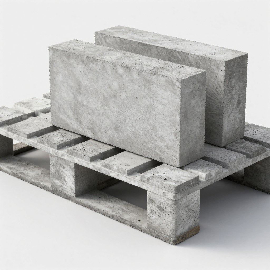 Standard 190x90x90 mm fly ash bricks being laid for a sturdy load-bearing wall