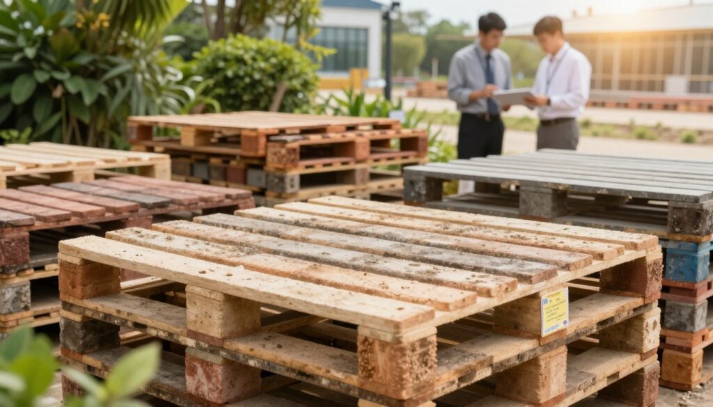 Rajratan fly-ash brick pallets perfectly matched for compatibility with Reva, Q-Green, and Jayem block making machines
